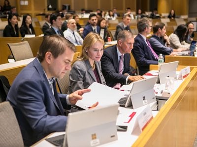 Photo of the judges panel at the International Real Estate Competition