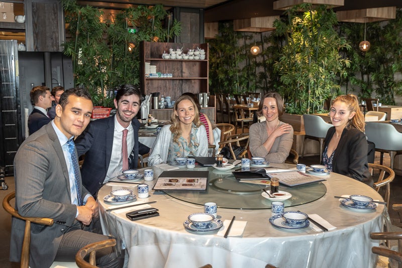 A group seated around a table
