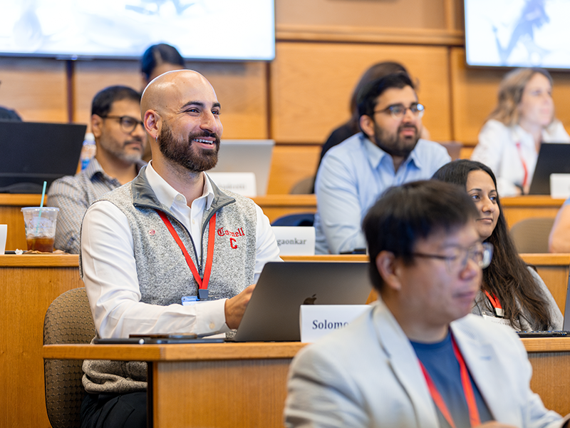 executive students learning in a classroom setting