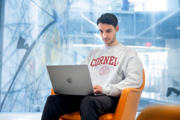 student on laptop