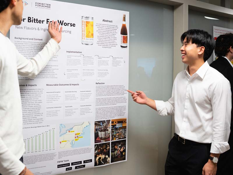 Two students during Grand Challenges Competition