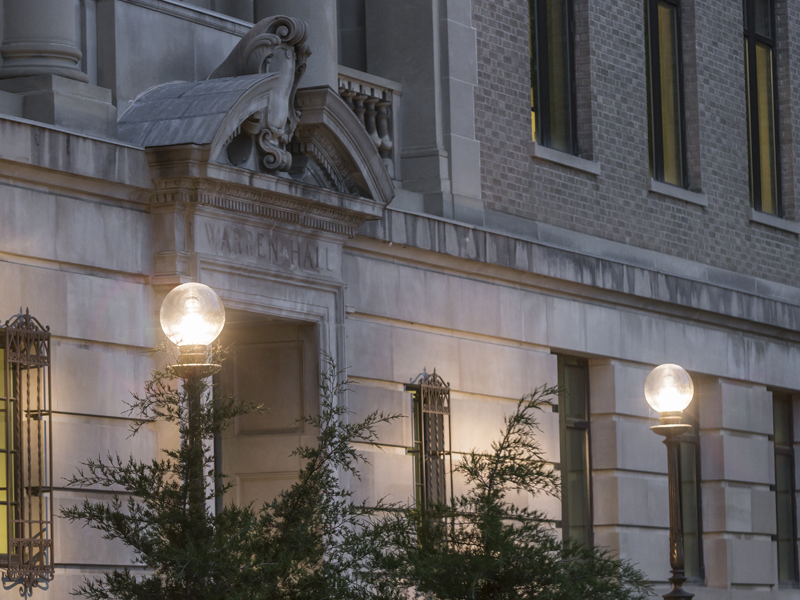 Entrance to Warren Hall.