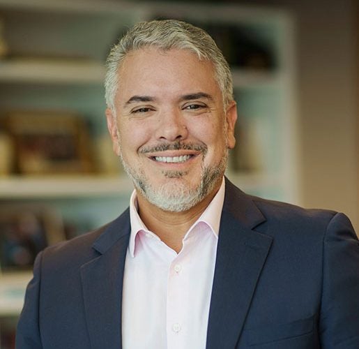 Headshot of Ivan Duque.