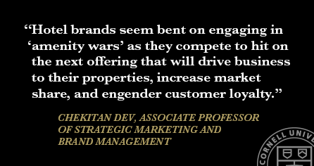 Quote Card: “Brands seem bent on engaging in ‘amenity wars’ as they compete to hit on the next offering that will drive business to their properties, increase market share, and engender customer loyalty.”