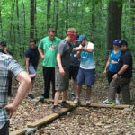 Team building activity with the Americas program