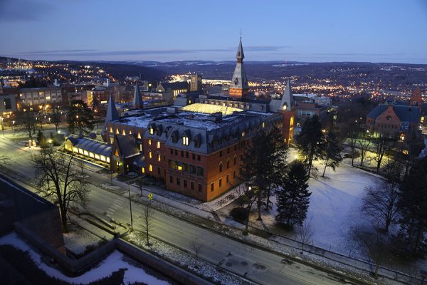 Sage Hall on Cornell University’s campus in Ithaca, NY