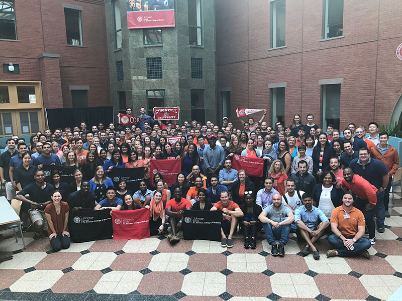 Photo of Johnson students showing solidarity with Darden