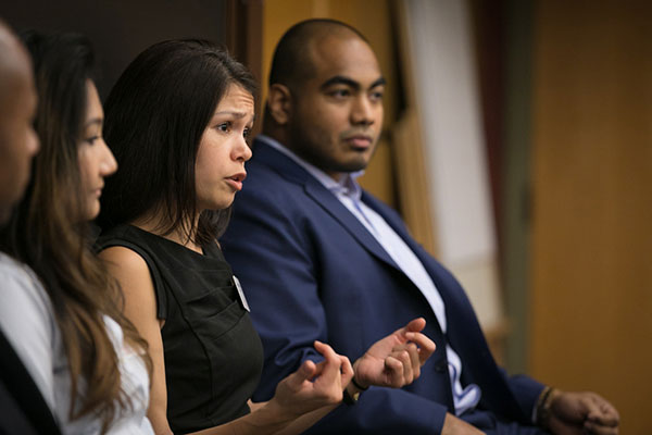 Student panel at Johnson Means Business 2016