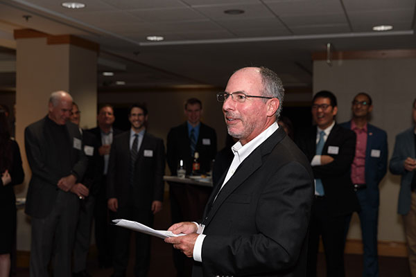 F. Warren Ellish welcomes participants and guests to the 10th annual Marketing Executive Coaching Program event in 2016.