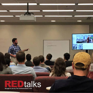 Matt Ford, MBA ’19, addressed his classmates during his REDtalk