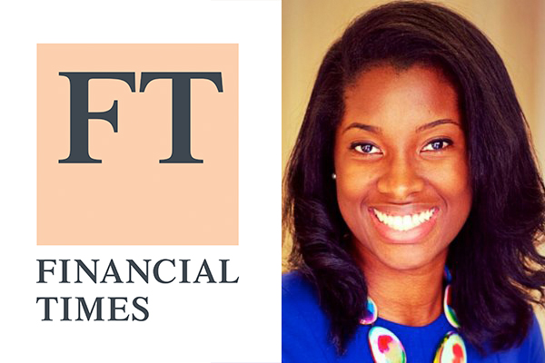Photo of Safiya Miller ’15, who is featured in the Financial Times