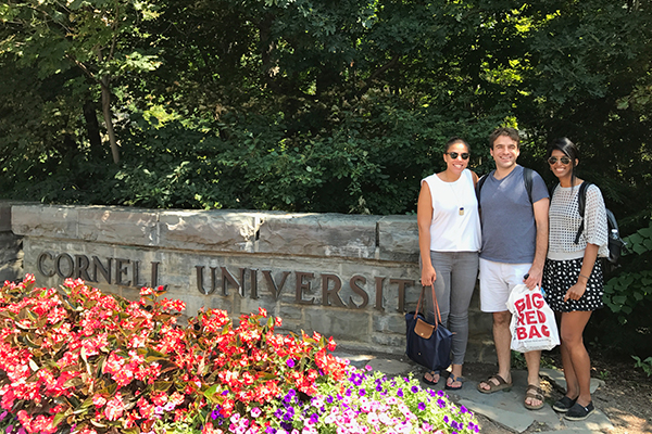 Enjoying the last few days of summer classes in Ithaca, New York