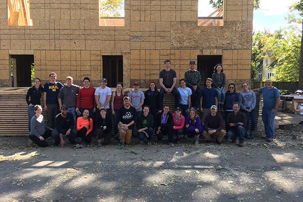 Matt Muskin, Two-Year MBA ’18 with Habitat for Humanity group
