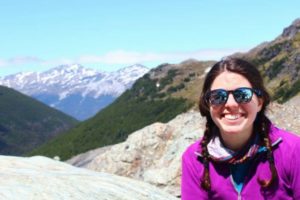 Photo of Hanna Zweifler in the Patagonian mountains