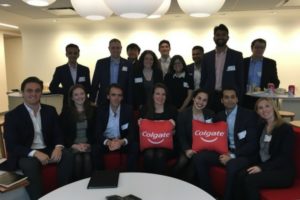 Photo of MBA students at the Colgate NYC office