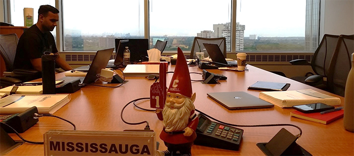 Photo of Adil Haider in the Toronto boardroom