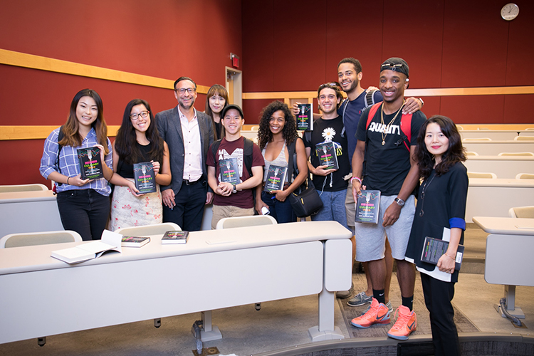 Group photo with Damian Mogavero and students