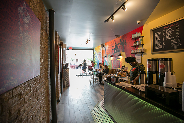 Photo of the interior of Harlem Coffee Co. | Credit: Jesse Winter