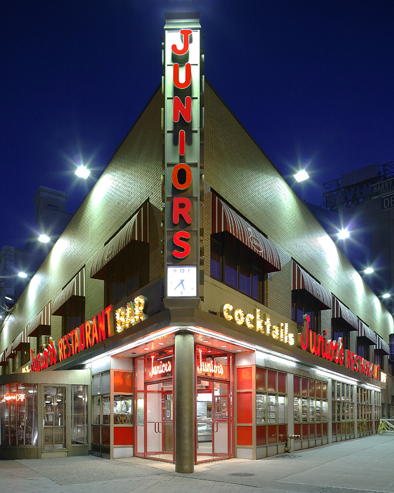 Photo of the front of Junior's building