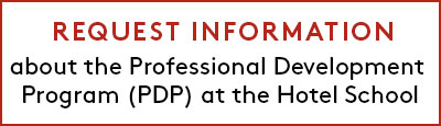 Button to request more information about the Professional Development Program PDP