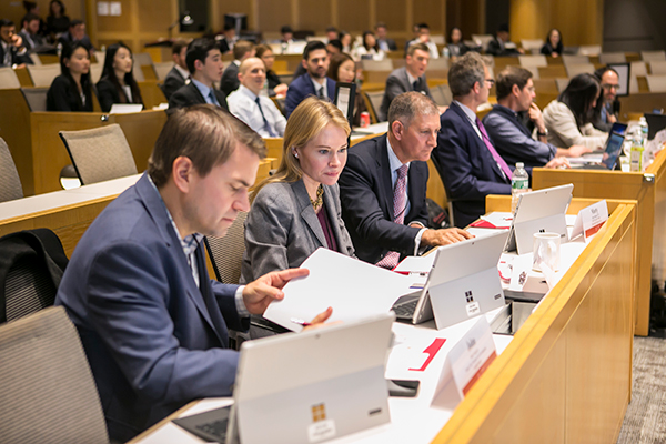 Photo of the judges panel at the International Real Estate Competition