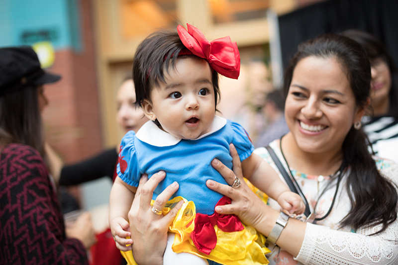 Abby dressed as Snow White for Halloween