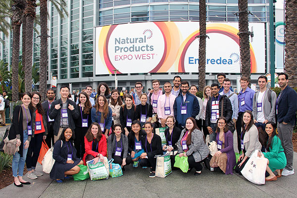 Photo of the group outside of the expo