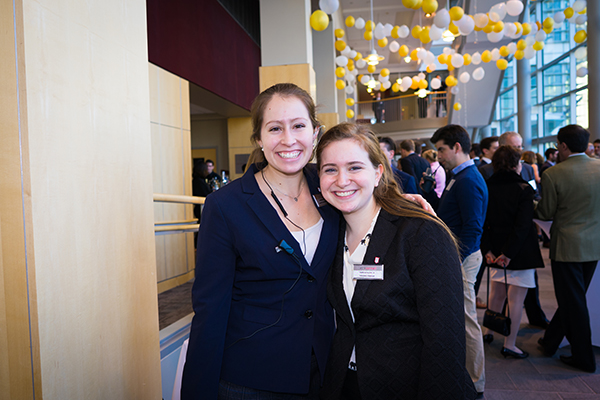 Photo of Marissa and classmate Madison Austrich posing for a picture at HEC