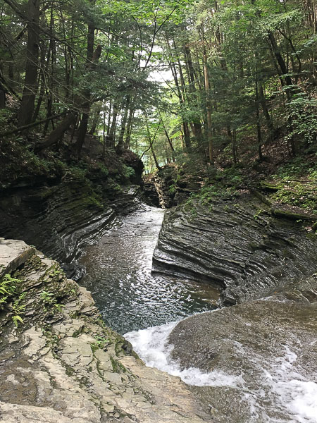 Photo of a gorge and stream