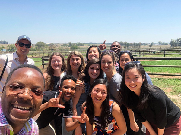 Photo of students posing and smiling