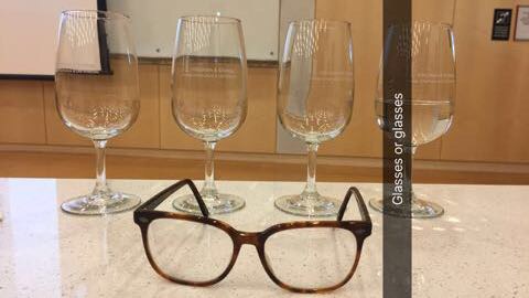 Photo of glasses and wine glasses