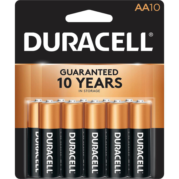 Photo of a pack of Duracell batteries