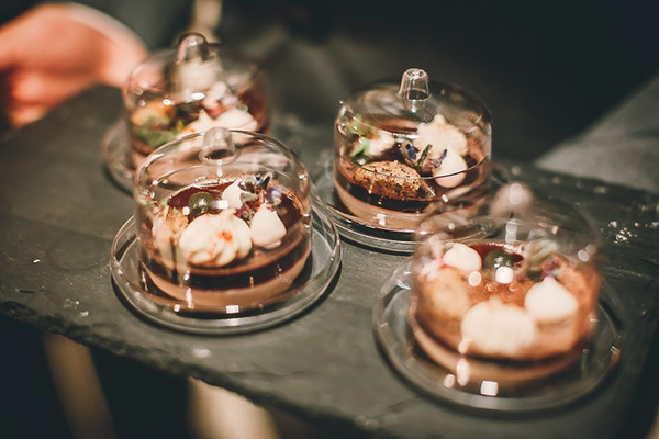 Photo of desserts on a tray