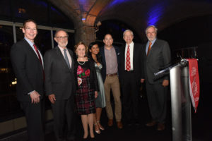 Photo of award recipients with deans