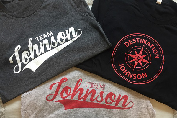 Photo of Destination Johnson t-shirts