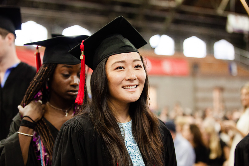 Photo of a smiling graduate