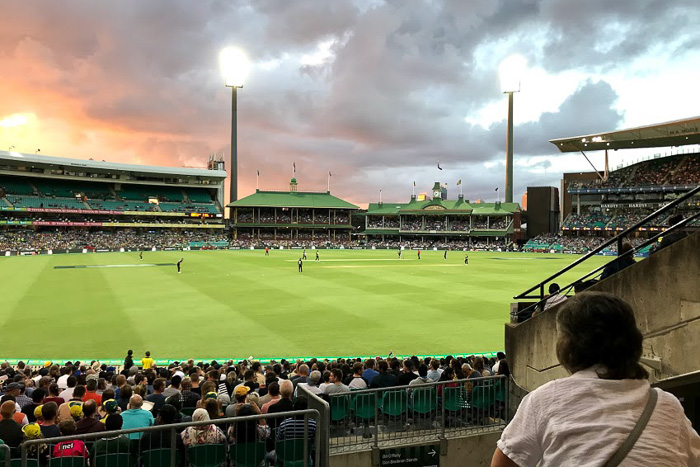 Photo of a field at a sporting event