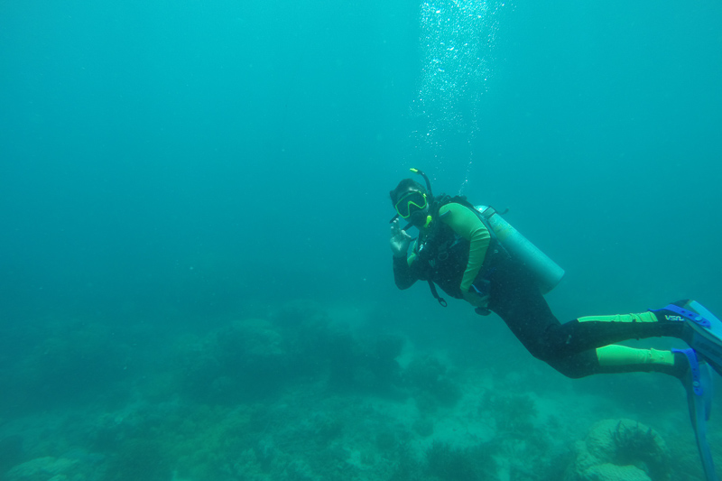 Photo of Tony underwater SCUBA diving