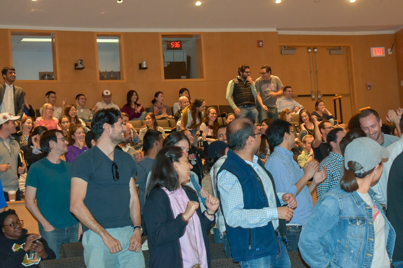 Photo of audience dancing