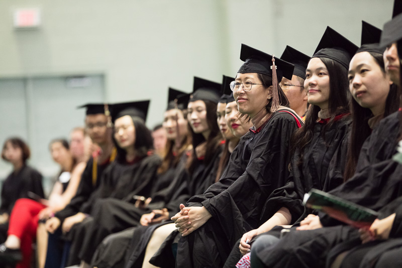 Photo of seated graduates