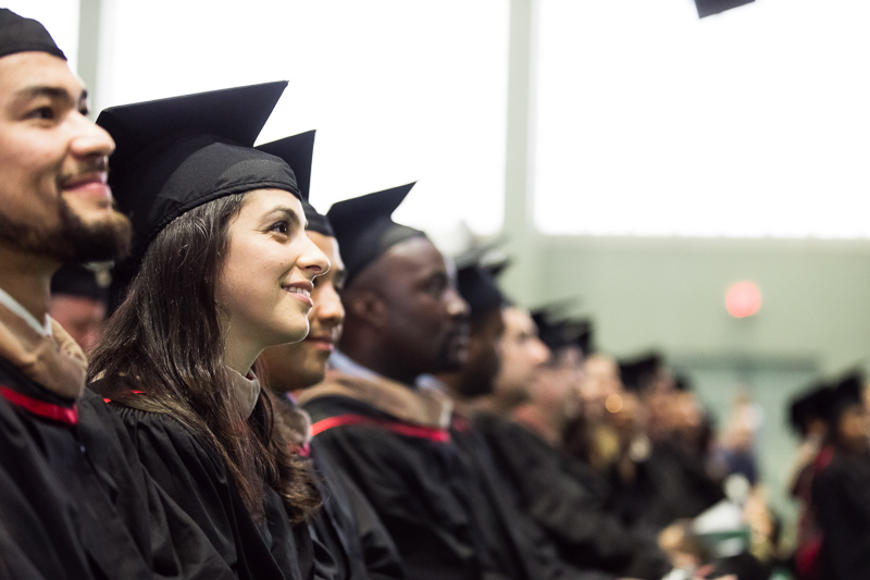 Photo of seated graduates