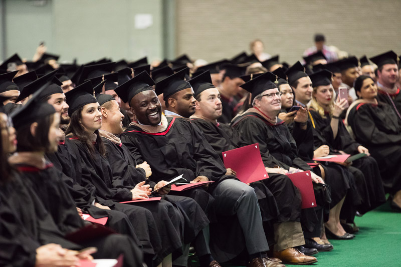 Photo of seated graduates