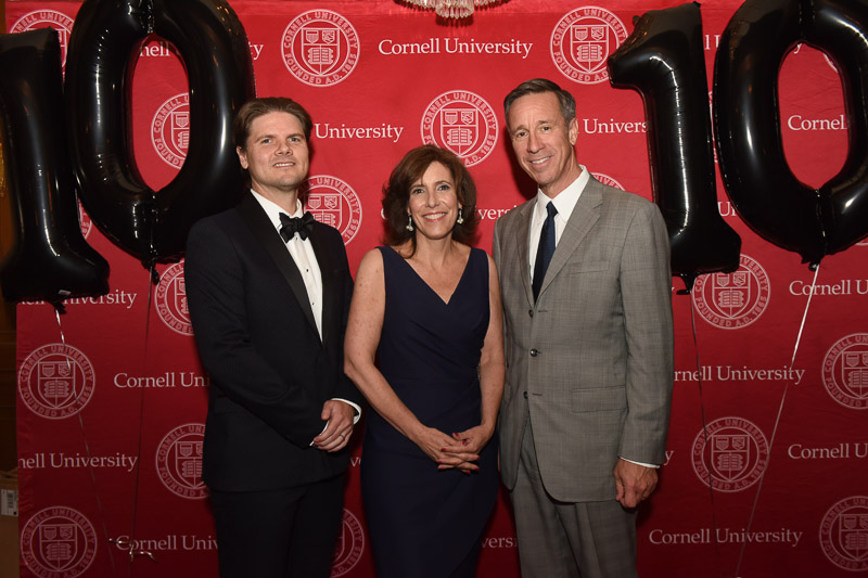 Photo of Dean Walsh, Tim, and Arne in front of the SHA step-and-repeat on the red carpet