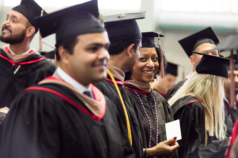 Photo of graduates walking