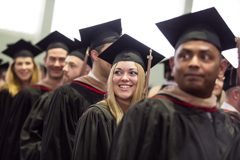 Photo of graduates walking