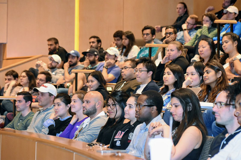 Photo of students in the audience