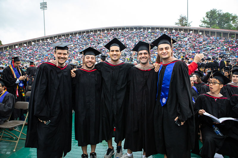 Photo of graduates in the stadium