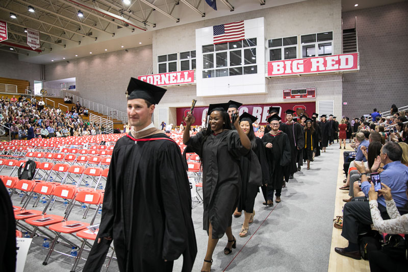 Photo of walking graduates