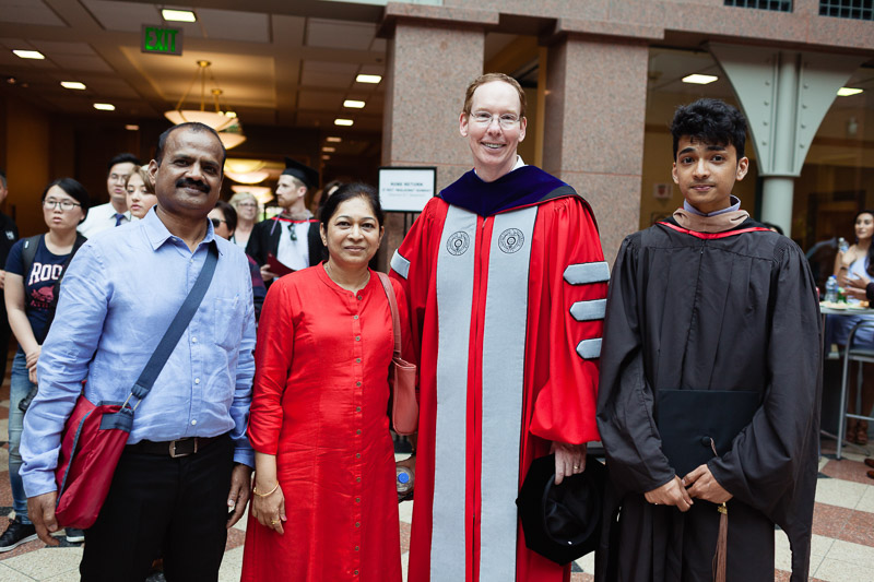 Photo of Dean Nelson, a graduate, and his family