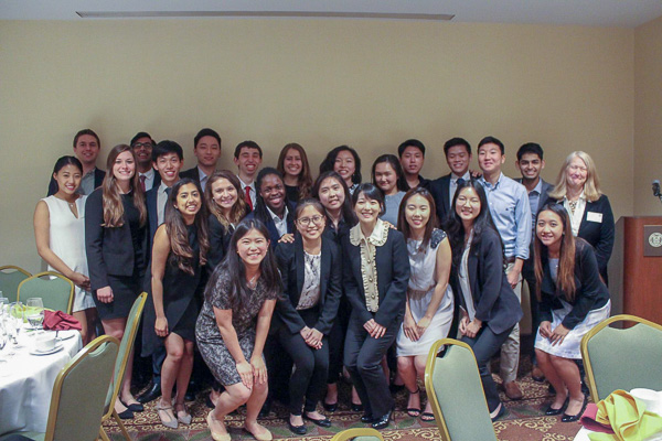 Photo of the Ye Hosts group at an event